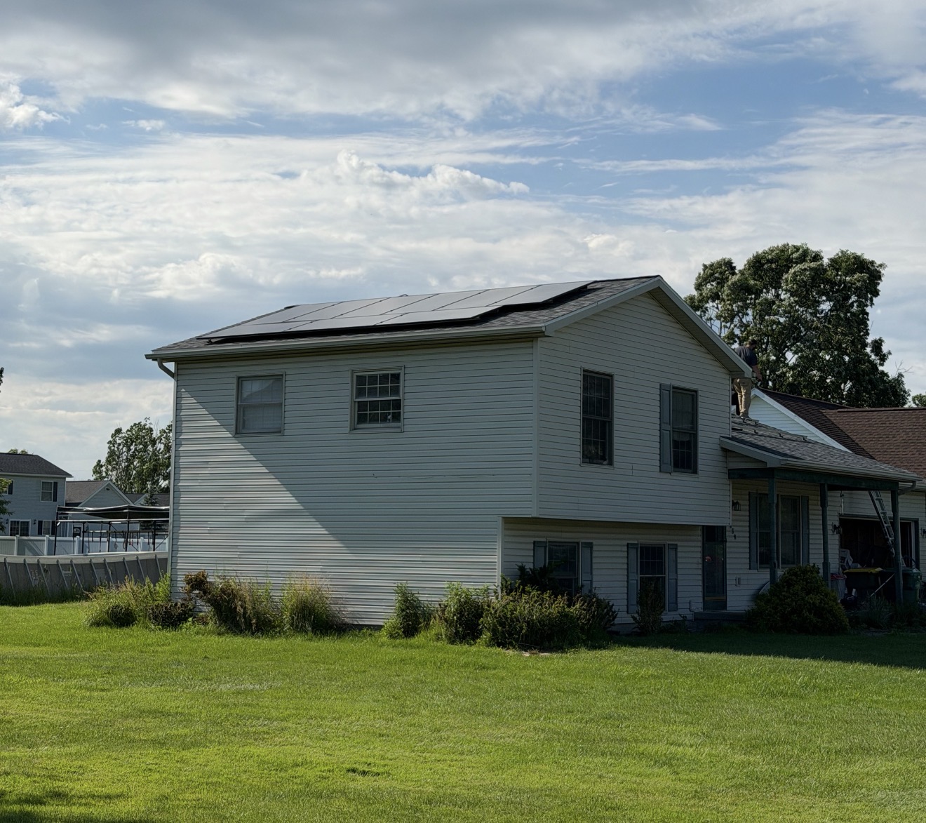 Solar install in Alden, NY